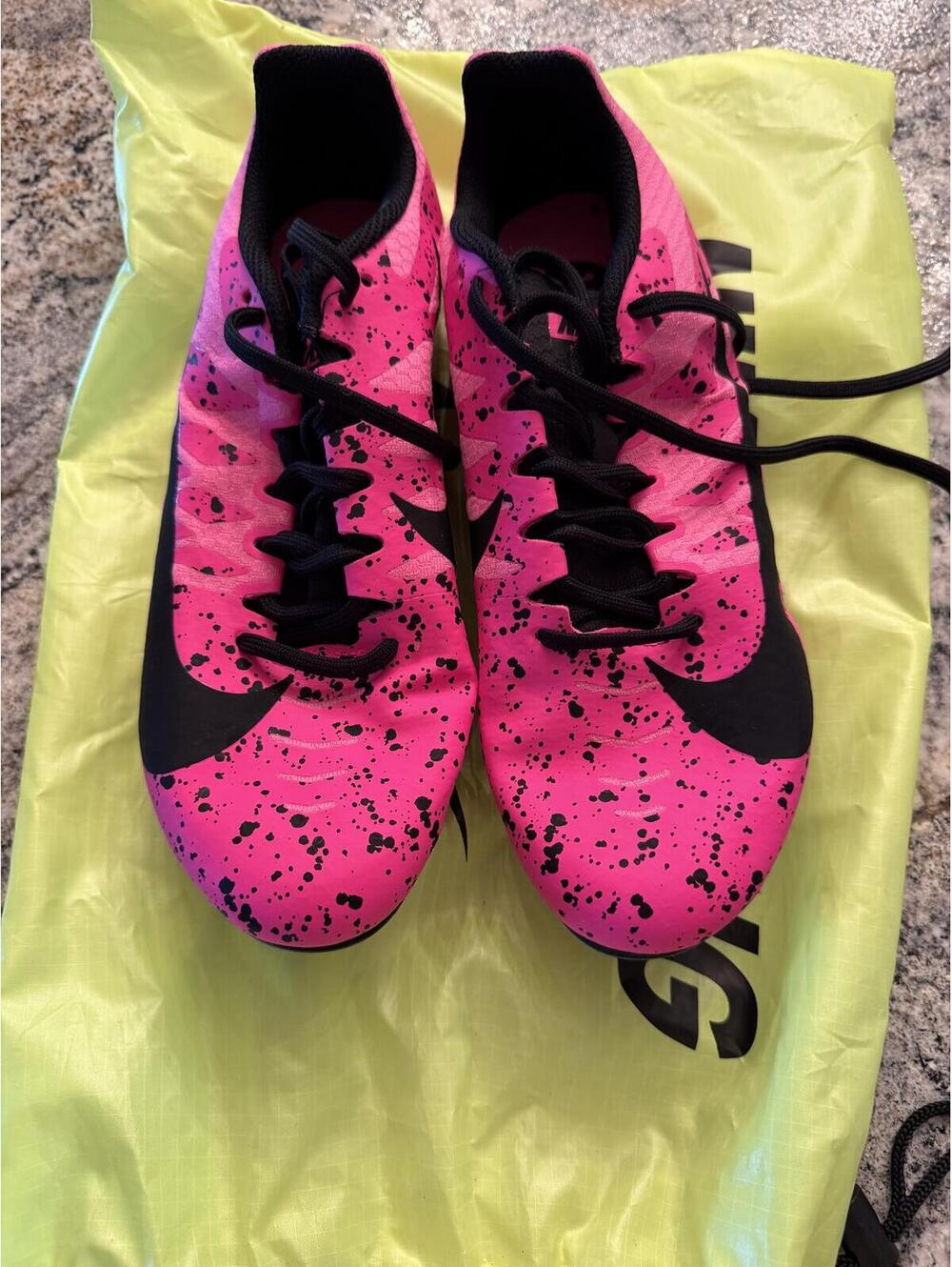 Nike Pink and Black Track Spikes, VGUC